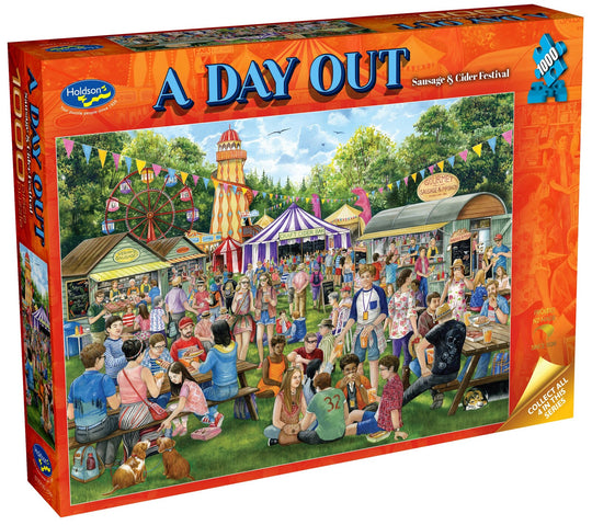 Holdson: A Day Out - Sausages & Cider Festival Puzzle (1000pc Jigsaw) Board Game