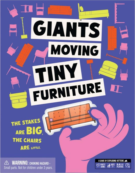 Giants Moving Tiny Furniture (By Exploding Kittens) Board Game