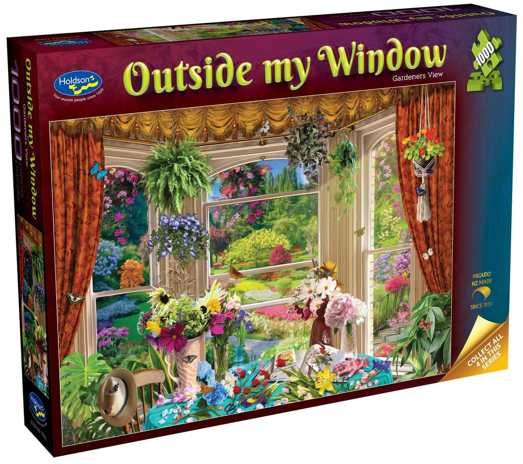 Holdson: Outside my Window - Gardeners View Puzzle (1000pc Jigsaw) Board Game