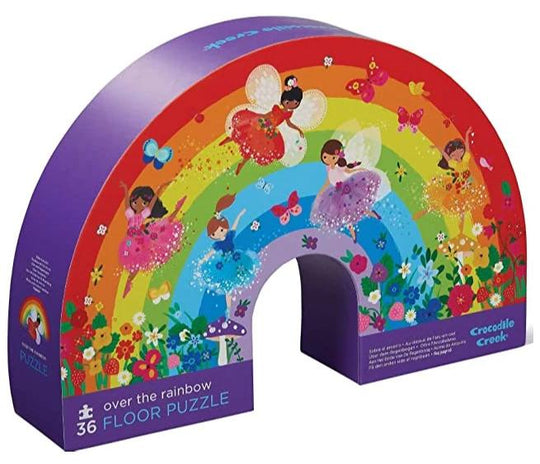 Crocodile Creek: 36-Piece Floor Puzzle - Over the Rainbow Board Game