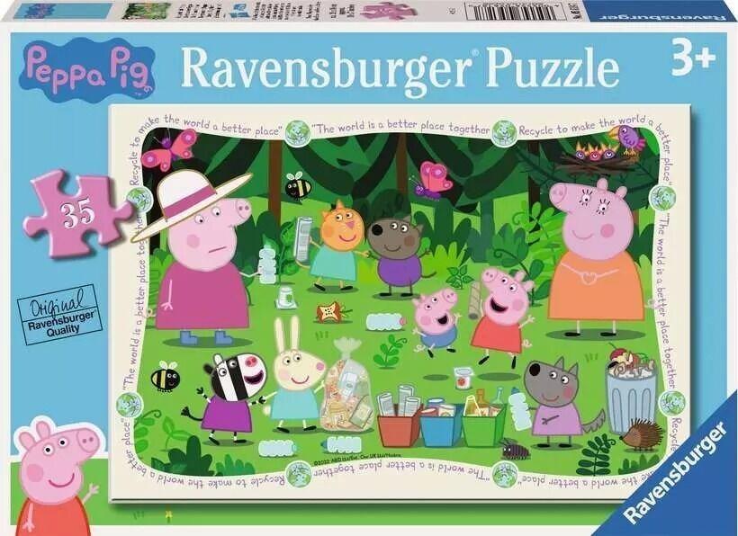 Ravensburger: Peppa Pig Recycle Together! Puzzle (35pc Jigsaw) Board Game