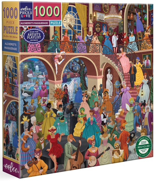 eeBoo: Alchemists Masquerade - Square Puzzle (1000pc Jigsaw) Board Game