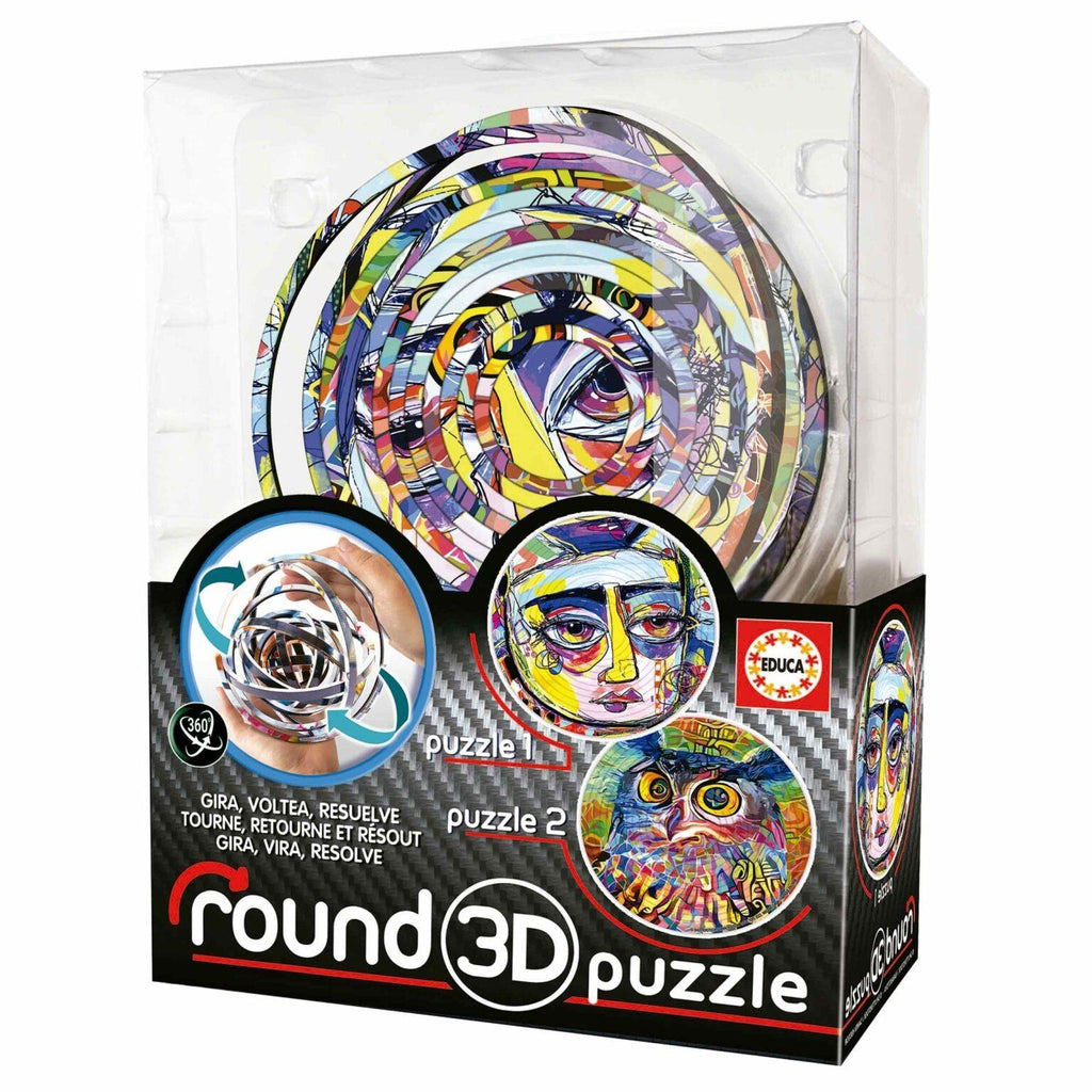 Educa: Abstract Round - 3D Puzzle Board Game