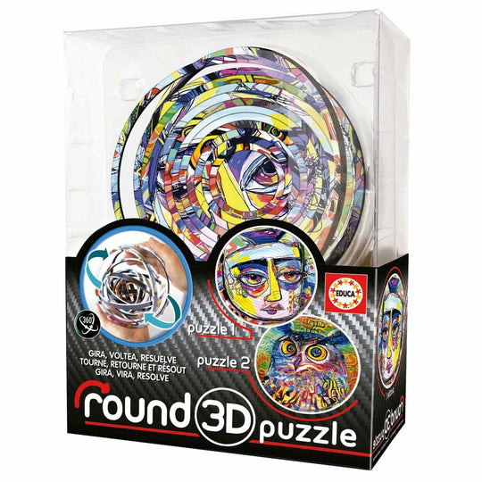 Educa: Abstract Round - 3D Puzzle Board Game