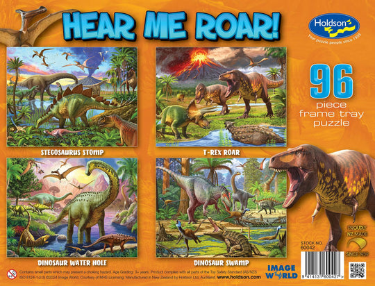 Holdson: Hear Me Roar - Frame Tray Puzzles (4x96pc Jigsaws) Board Game