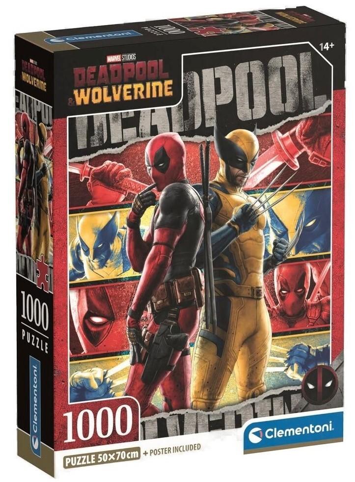 Clementoni: Deadpool & Wolverine Puzzle (1000pc Jigsaw) Board Game