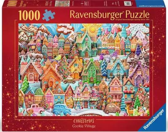 Ravensburger: Christmas Cookie Village Puzzle (1000pc Jigsaw) Board Game