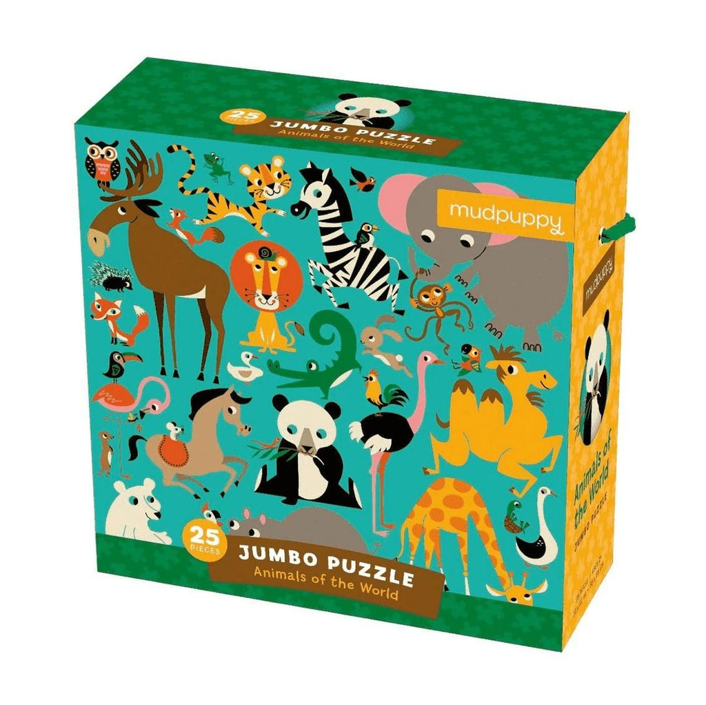 Mudpuppy: Animals Of The World - Jumbo Puzzle (25pc Jigsaw) Board Game