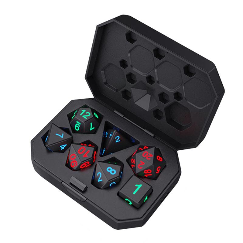 LED Polyhedral Light Up Dice Set (7 Piece Set)