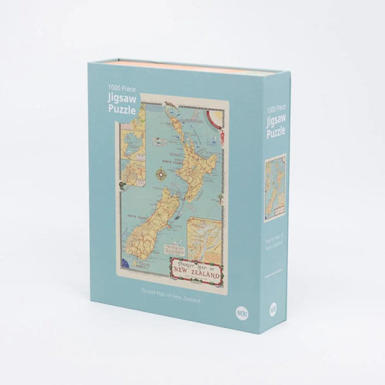 100% NZ: Tourist Map of NZ Puzzle (1000pc Jigsaw) Board Game