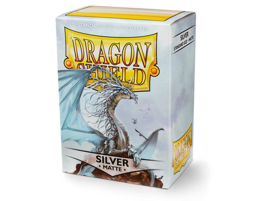 Dragon Shield: Silver Matte - Card Sleeves (100)