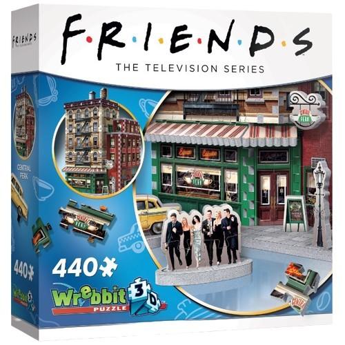Wrebbit3D: Friends Central Perk - 3D Puzzle (440pc Jigsaw) Board Game
