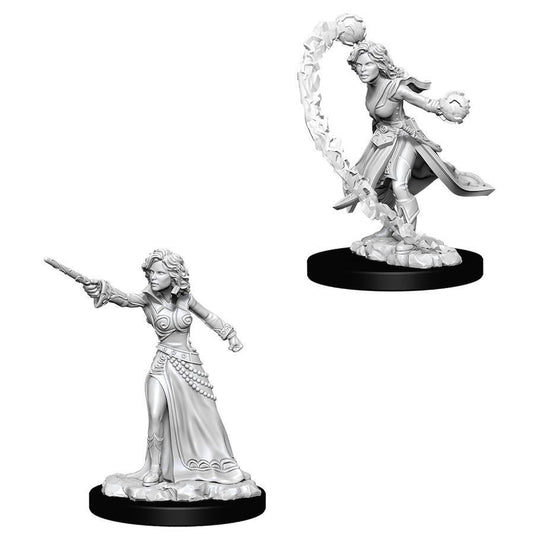 Pathfinder Deep Cuts: Unpainted Miniature Figures - Female Human Wizard