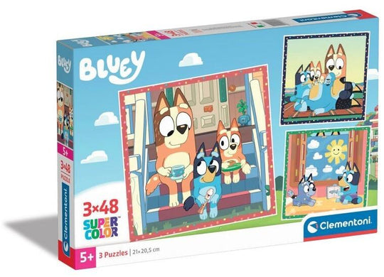 Clementoni: Bluey - Puzzles (3x48pc Jigsaws) Board Game