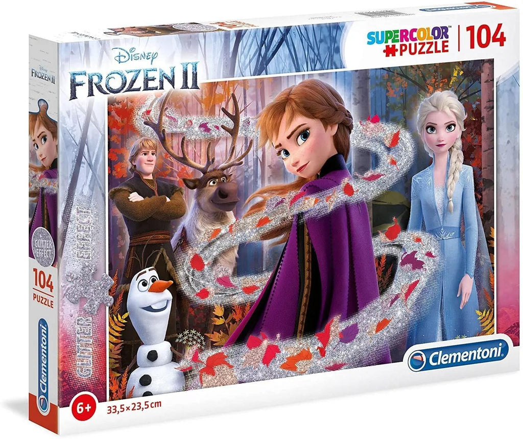 Clementoni: Frozen 2 Glitter Effect - Puzzle (104pc Jigsaw) Board Game