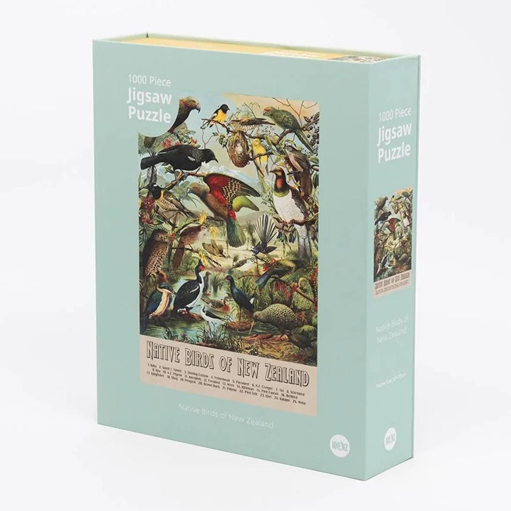 100% NZ: Native Bird Puzzle (1000pc Jigsaw) Board Game
