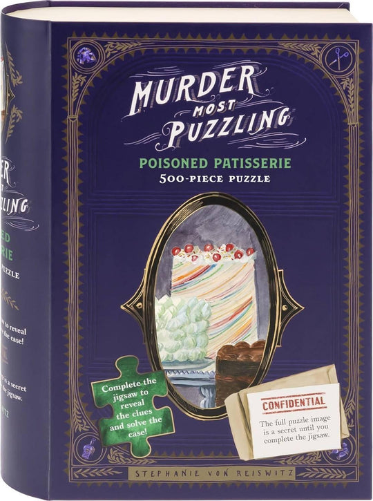 Chronicle Books: Murder Most Puzzling - Poisoned Patisserie Puzzle (500pc Jigsaw) Board Game