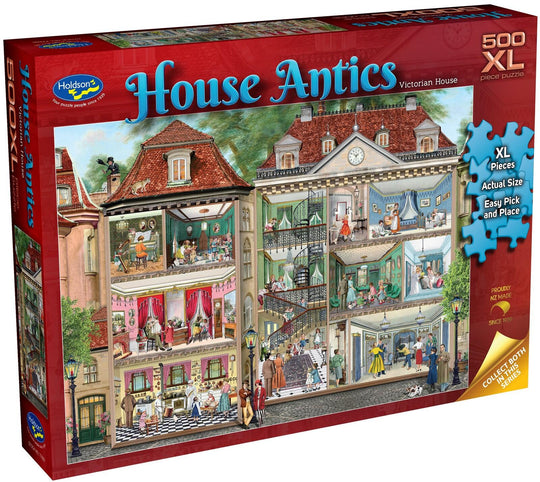 Holdson: House Antics - Victorian House XL Piece Puzzle (500pc Jigsaw) Board Game