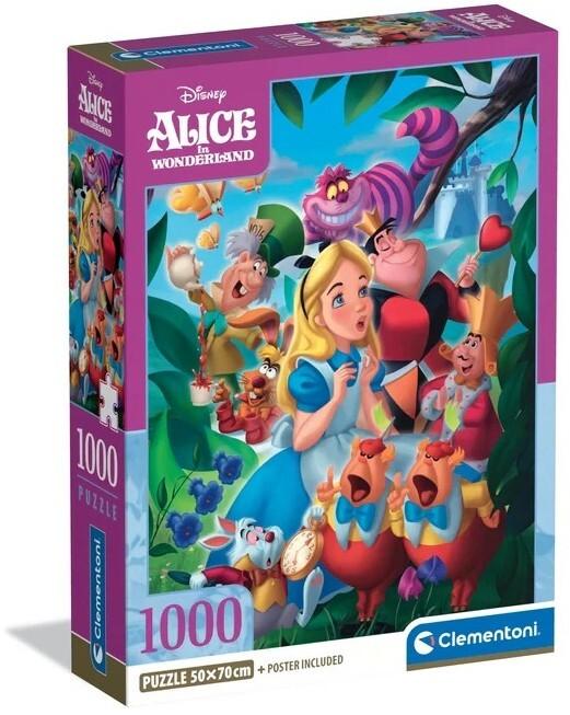Clementoni: Disney Alice in Wonderland Puzzle (1000pc Jigsaw) Board Game