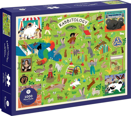 Chronicle Books: Rabbitology Puzzle (1000pc Jigsaw) Board Game