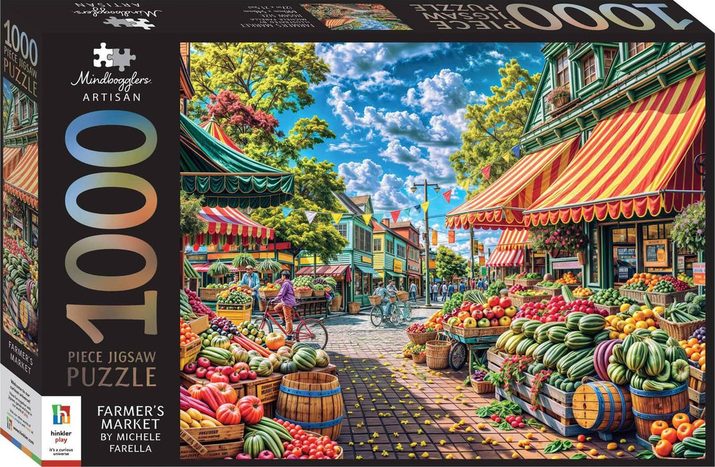 Hinkler: Mindbogglers Artisan - Farmers Market Puzzle (1000pc Jigsaw) Board Game