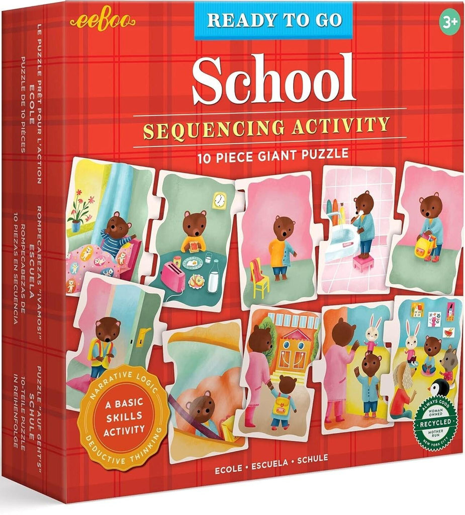 eeBoo: Ready to Go Puzzle - School Board Game