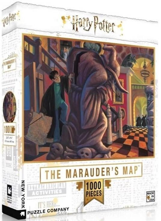 New York Puzzle Company: Harry Potter Puzzle - The Marauder's Map (1000pc Jigsaw) Board Game