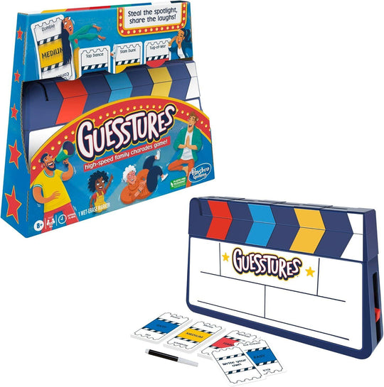 Guesstures - High-Speed Family Charades Board Game