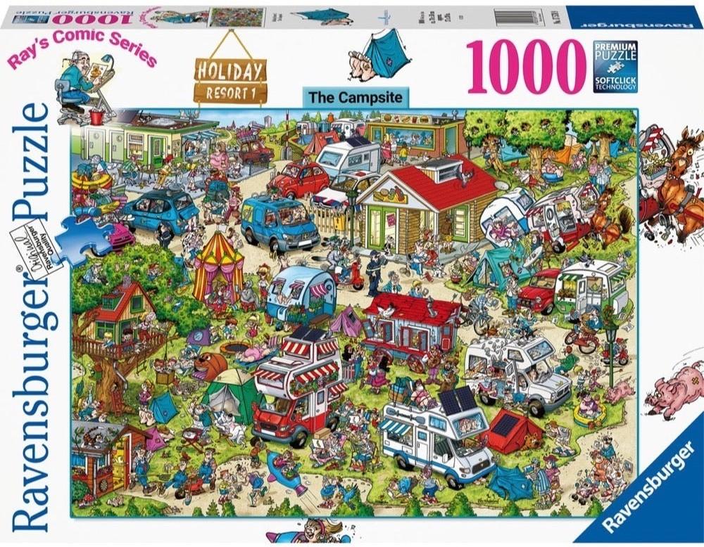 Ravensburger: Holiday Park - The Campsite Puzzle (1000pc Jigsaw) Board Game