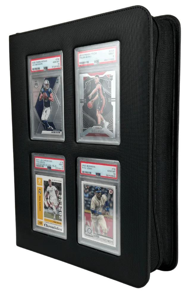 EVORETRO: Premium Card Slab Binder (with Window) - Black