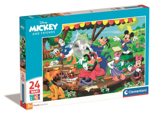 Clementoni: Disney Mickey and Friends - Maxi Puzzle (24pc Jigsaw) Board Game