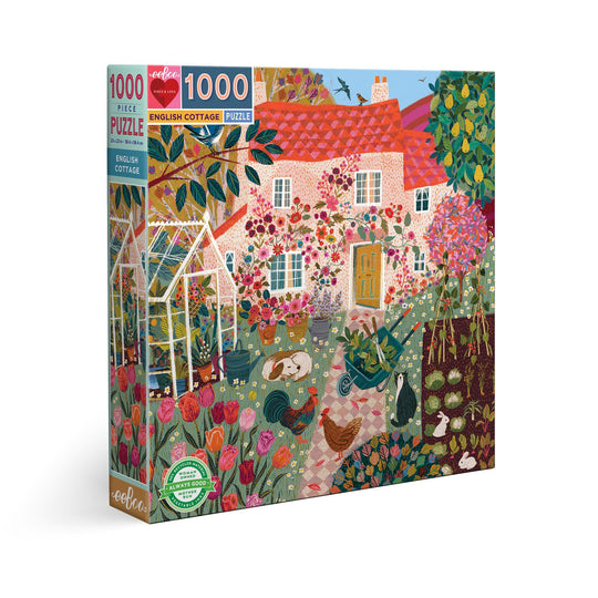 eeBoo: English Cottage Puzzle (1000pc Jigsaw) Board Game