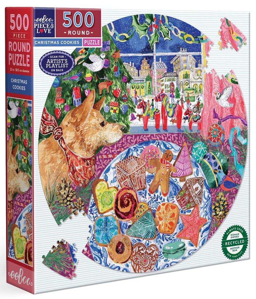 eeBoo: Christmas Cookies - Puzzle (500pc Jigsaw) Board Game