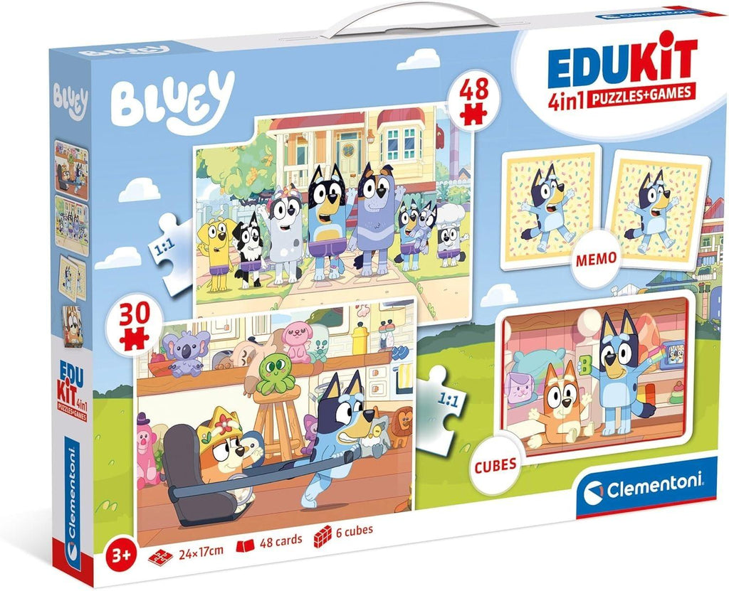 Edukit: Bluey - 4-in-1 (30, 48pc Jigsaw) Board Game