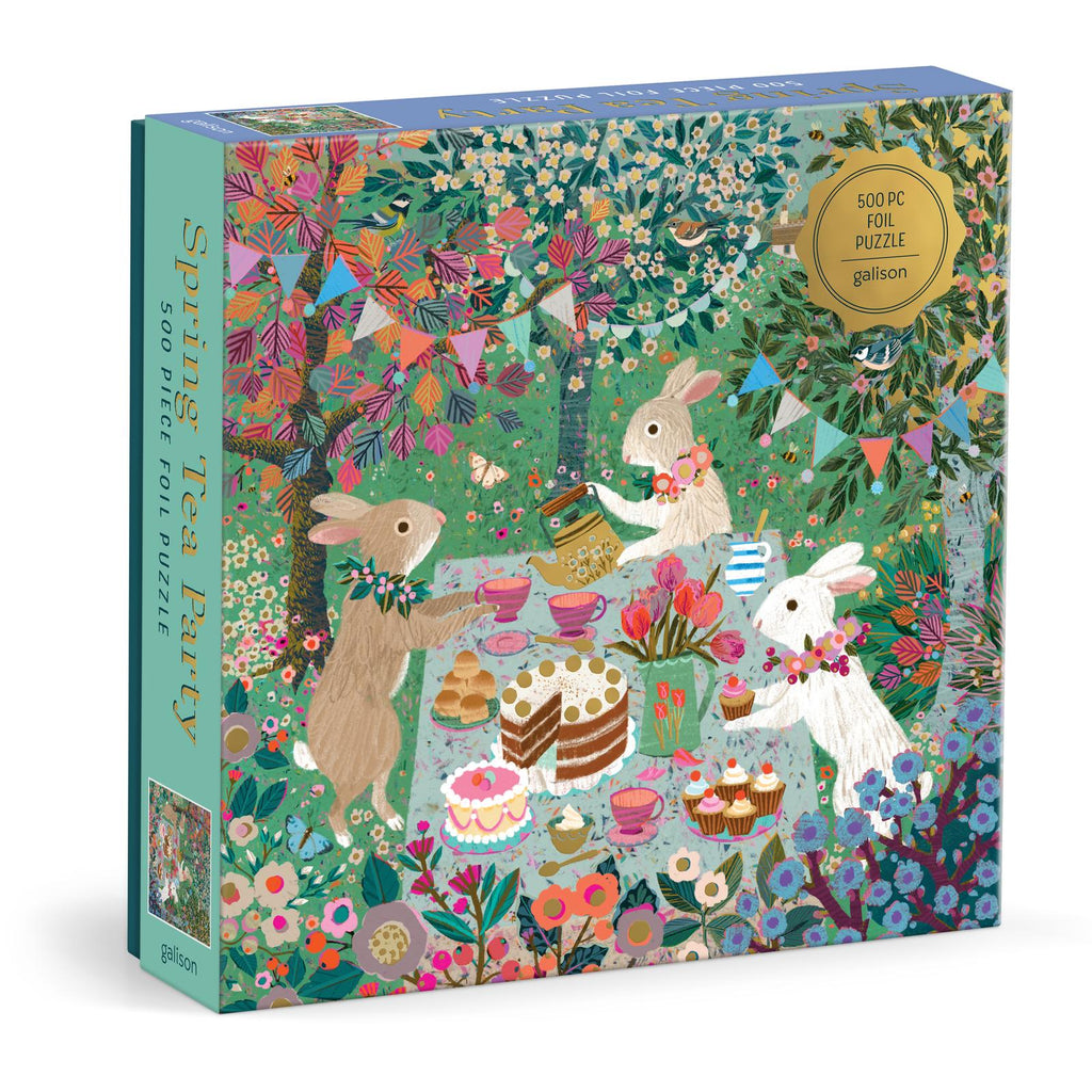 Galison: Spring Tea Party - 500 Piece Puzzle Board Game