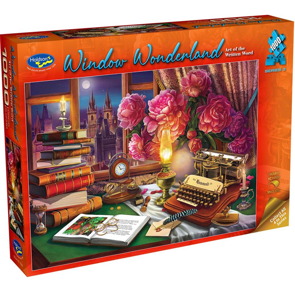 Window Wonderland: Art of the Written Word (1000pc Jigsaw) Board Game