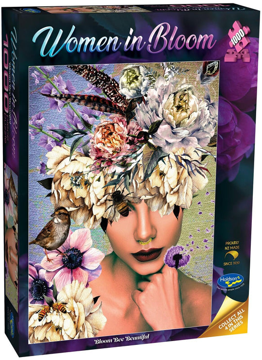 Holdson: Woman in Bloom - Bloom Bee Beautiful Puzzle (1000pc Jigsaw) Board Game