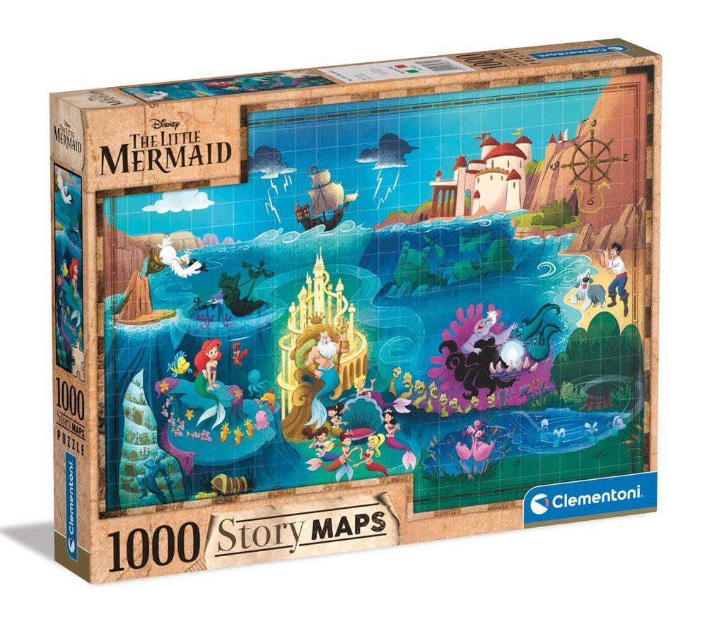 Story Maps: Disney's The Little Mermaid (1000pc Jigsaw) Board Game