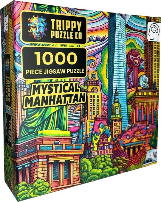 Trippy Puzzles: Mystical Manhattan Puzzle (1000pc Jigsaw) Board Game