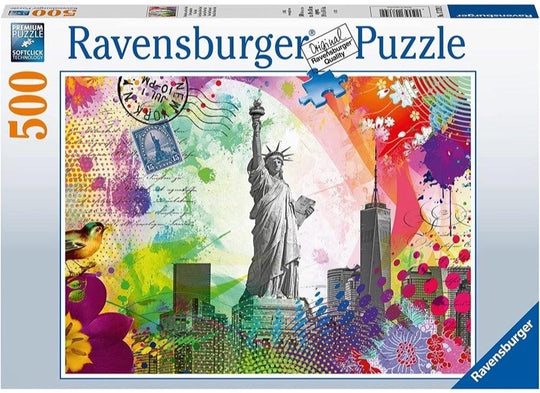 Ravensburger: New York Postcard Puzzle (500pc Jigsaw) Board Game