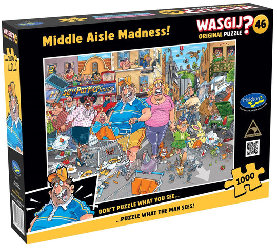 Wasgij Original #46: Middle Aisle Madness - Puzzle (1000pc Jigsaw) Board Game