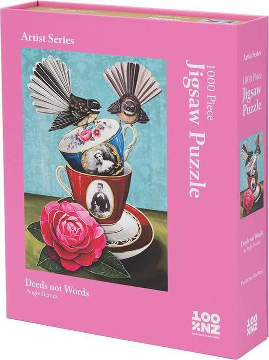 100%NZ: Angie Dennis - Deeds not Words Puzzle (1000pc Jigsaw) Board Game
