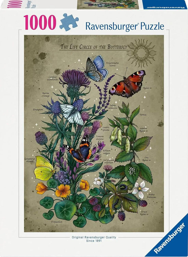 Ravensburger: Lifecircle Butterfly Puzzle (1000pc Jigsaw) Board Game