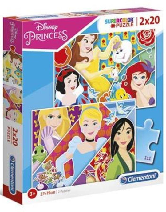 Clementoni: Disney Princess Maxi - Puzzles (2x20pc Jigsaws) Board Game