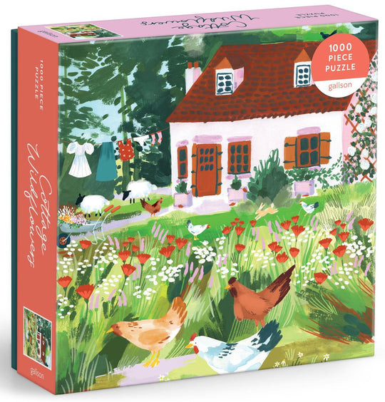 Galison: Cottage Wildflowers - 1000 Piece Puzzle Board Game