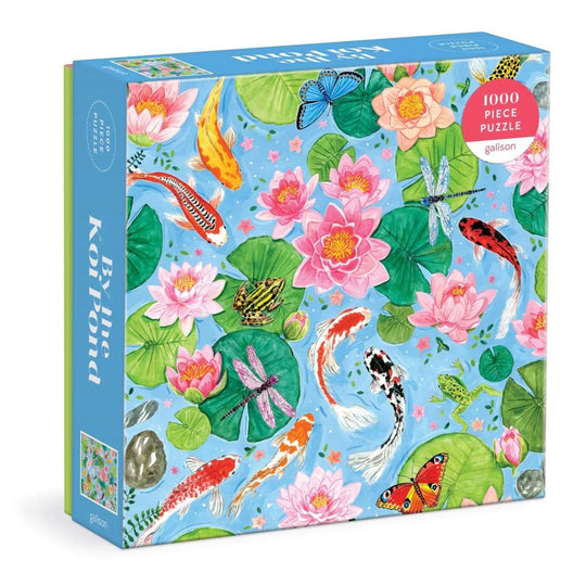 Galison: By the Koi Pond Puzzle (1000pc Jigsaw) Board Game