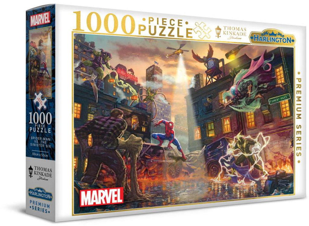 Harlington: Spider-Man vs The Sinister Six - Marvel Puzzle (1000pc Jigsaw) Board Game