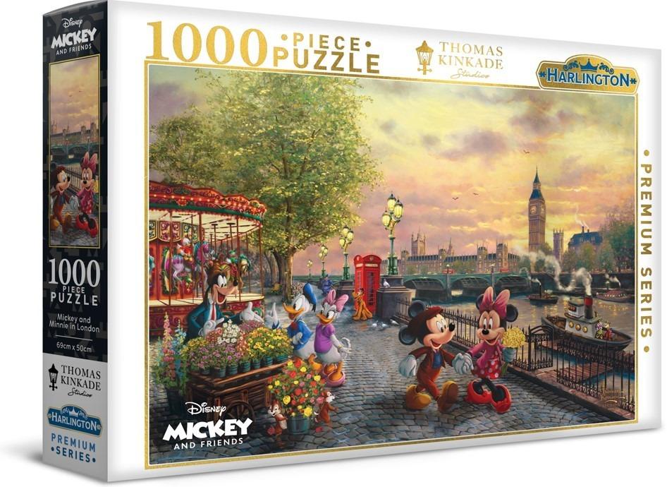 Harlington: Disney Mickey and Minnie in London Puzzle (1000pc Jigsaw) Board Game