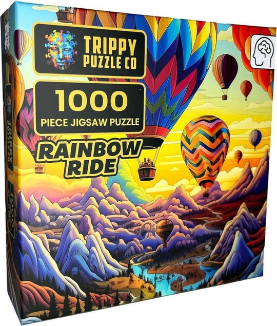 Trippy Puzzles: Rainbow Ride Puzzle (1000pc Jigsaw) Board Game