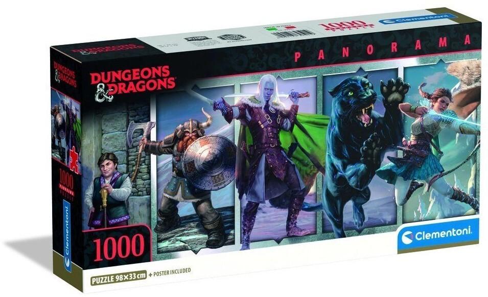 Clementoni: Dungeons & Dragons - Panorama Puzzle (1000pc Jigsaw) Board Game